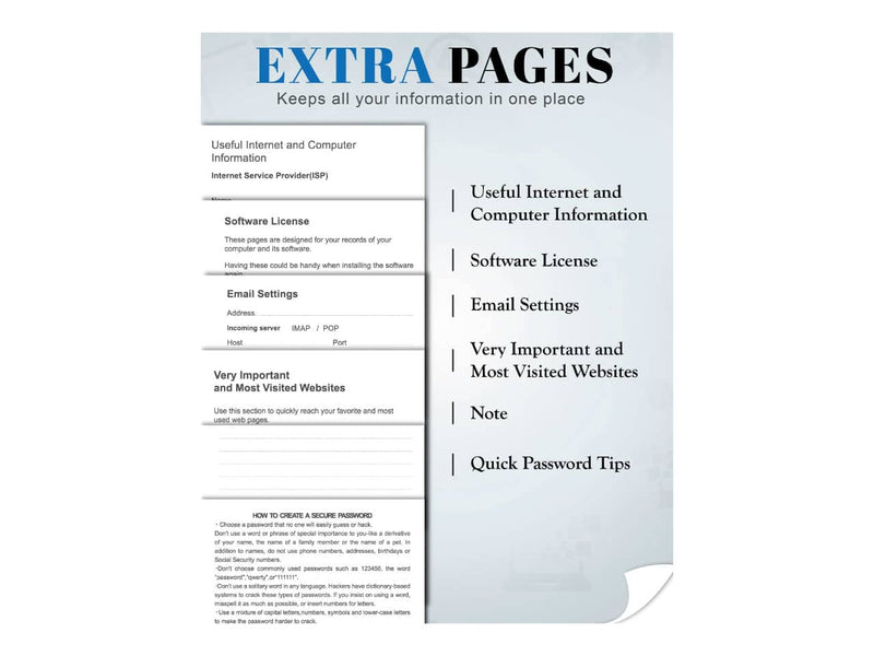 Password Book (Small, Black)