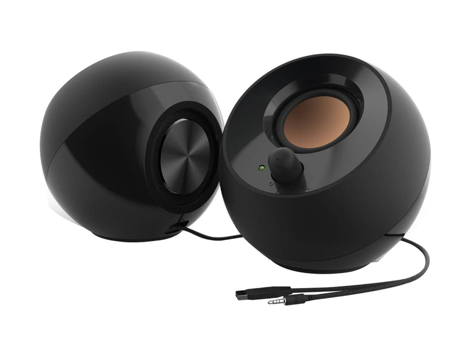Creative Pebble 2.0 USB-Powered Desktop Speakers (Black)