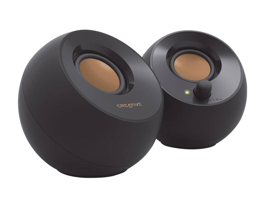 Creative Pebble 2.0 USB-Powered Desktop Speakers (Black)