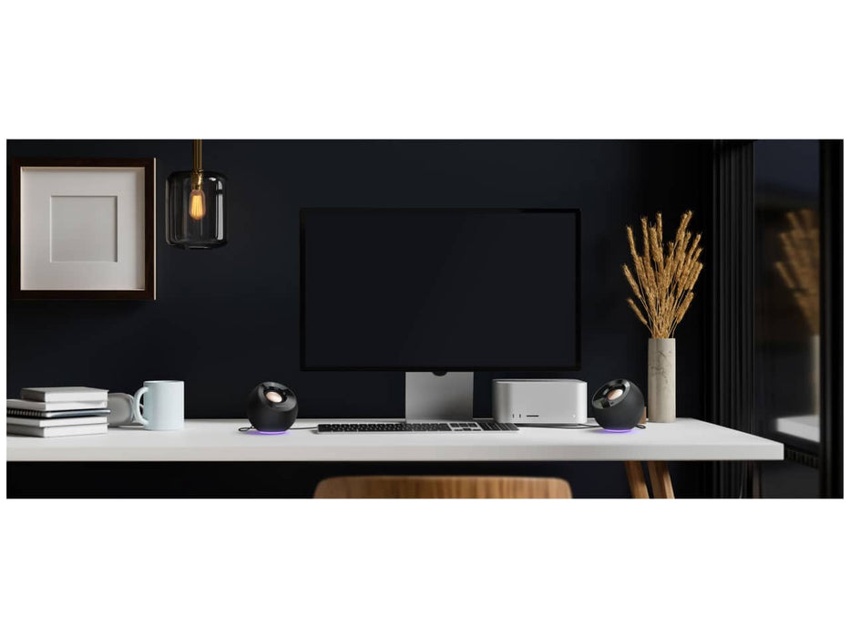Creative Pebble SE 2.0 USB-C Powered PC Speaker, RGB Lighting, 3.5mm AUX-in (Black)
