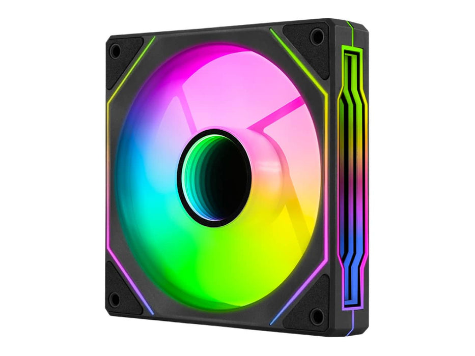 AeroCool Phantom M-3 Reverse BK 120mm Case Fan, PWM ARGB, Black