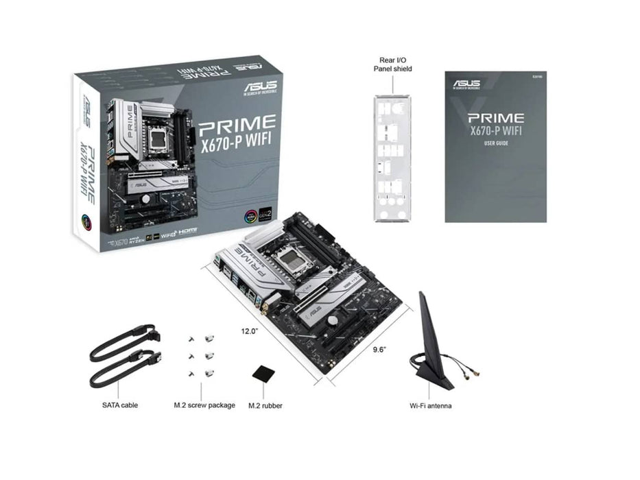 ASUS Prime X670-P WIFI AM5 AMD Ryzen 7000 DDR5 ATX Motherboard