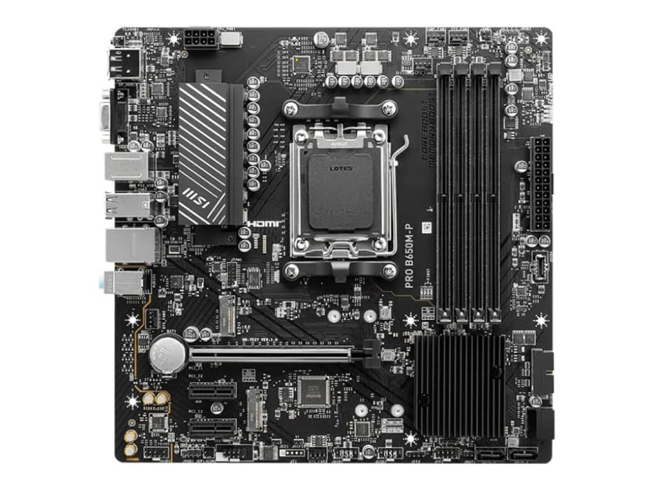 MSI PRO B650M-P ProSeries, AMD AM5, Micro ATX Motherboard