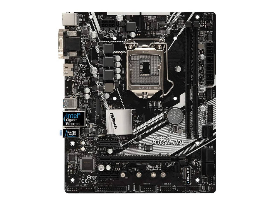 ASRock Pro Series B365M-HDV PRO4 Intel LGA 1151 Micro ATX Motherboard