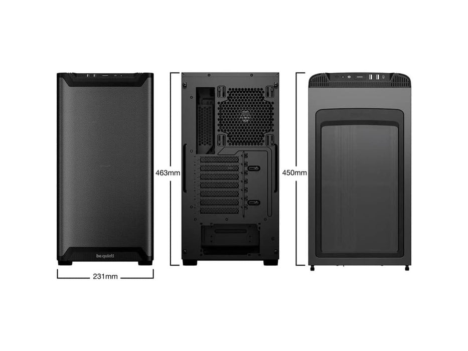 be quiet! Pure Base 501 Computer Case, Steel ATX Full Tower, Black