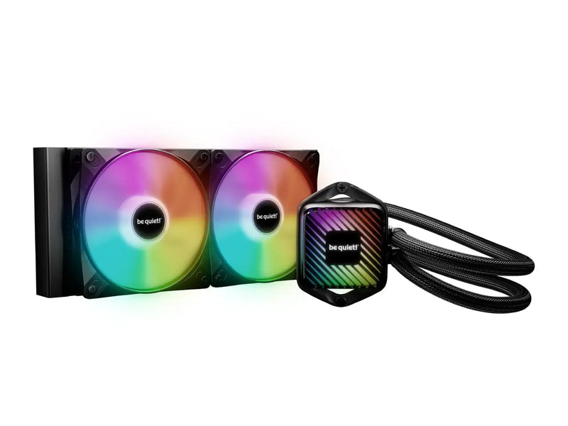 be quiet! Pure Loop 3 LX 240mm AIO CPU Liquid / Water Cooler, 2X Light Wings LX 120mm PWM Fans, Black