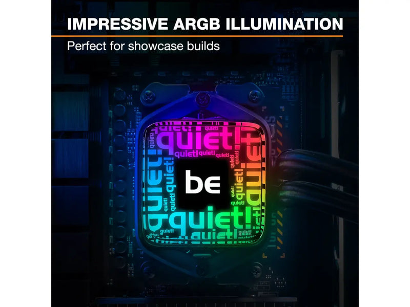 be quiet! Pure Loop 3 LX 240mm AIO CPU Liquid / Water Cooler, 2X Light Wings LX 120mm PWM Fans, Black