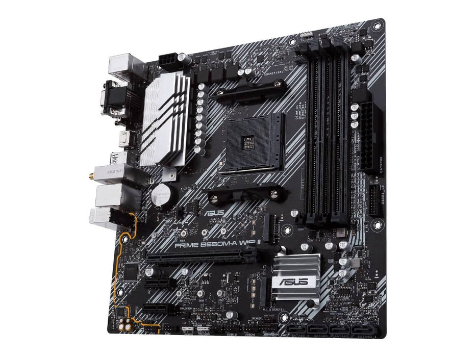 ASUS Prime B550-M-A WiFi II Motherboard, AMD AM4 Socket, Micro ATX