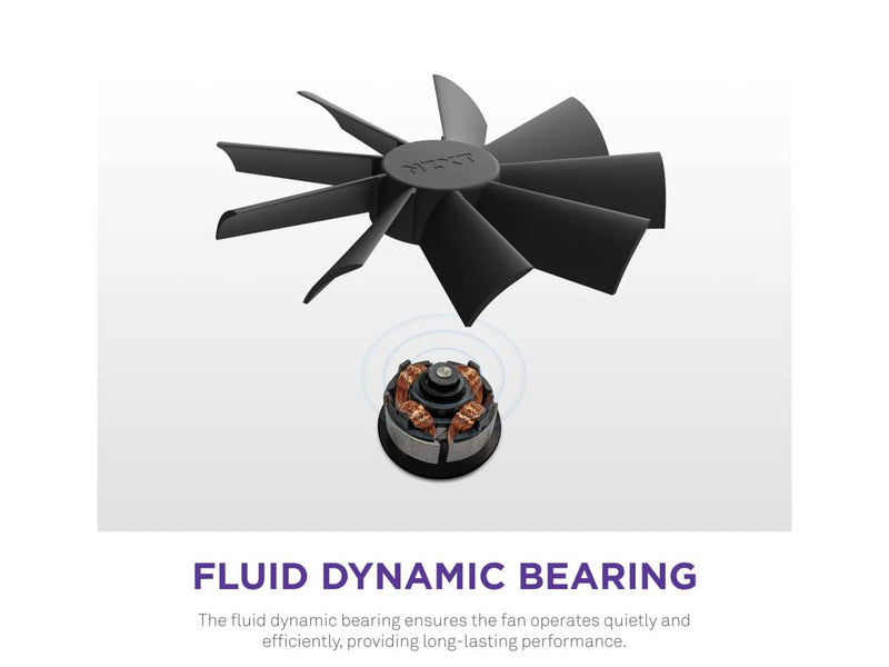 NZXT F120 RGB Duo, 120MM Dual-Sided RGB Case Fan (Black)