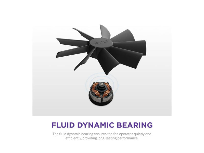 NZXT F140 RGB DUO, 140MM Dual-Sided Case Fan, PWN Control, 20 Individually Addressable LEDs (Black)