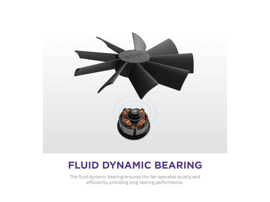 NZXT F140 RGB DUO, 140MM Dual-Sided Case Fan, PWN Control, 20 Individually Addressable LEDs (Black)