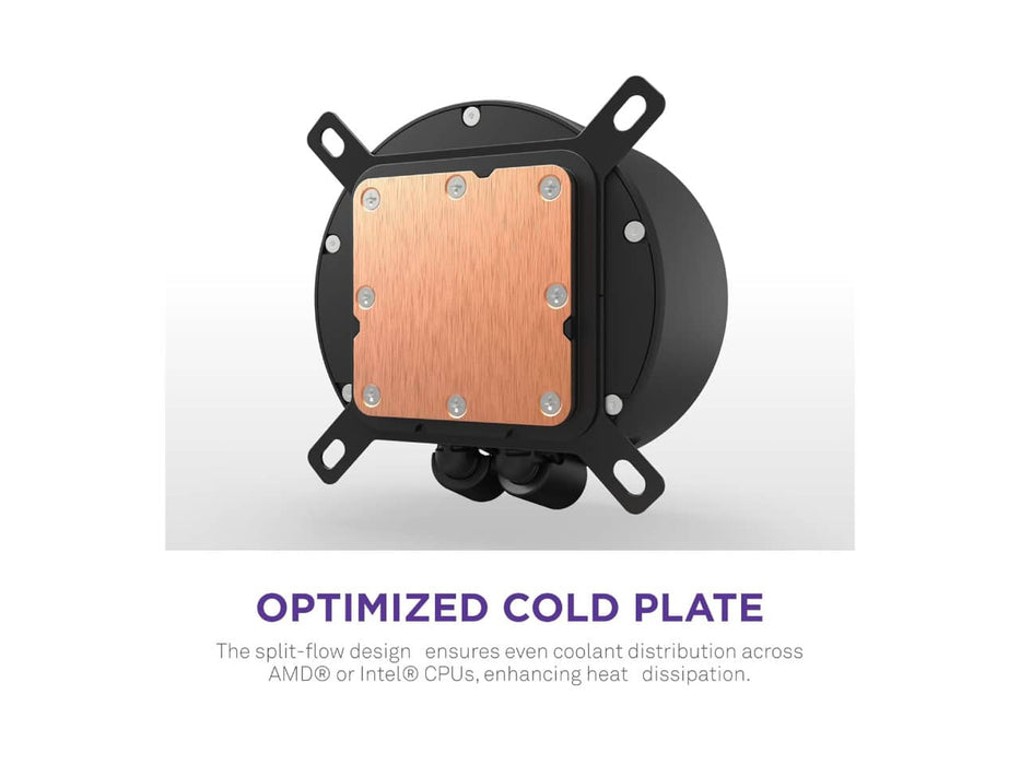 NZXT Kraken Elite 240 RGB CPU Liquid / Water Cooler, 240mm, AMD AM5/AM4, LGA 1851/1700, 1200/115X,  Black