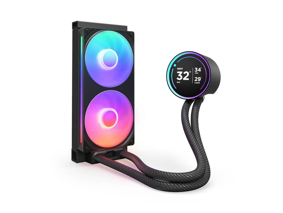 NZXT Kraken Elite 240 RGB CPU Liquid / Water Cooler, 240mm, AMD AM5/AM4, LGA 1851/1700, 1200/115X,  Black
