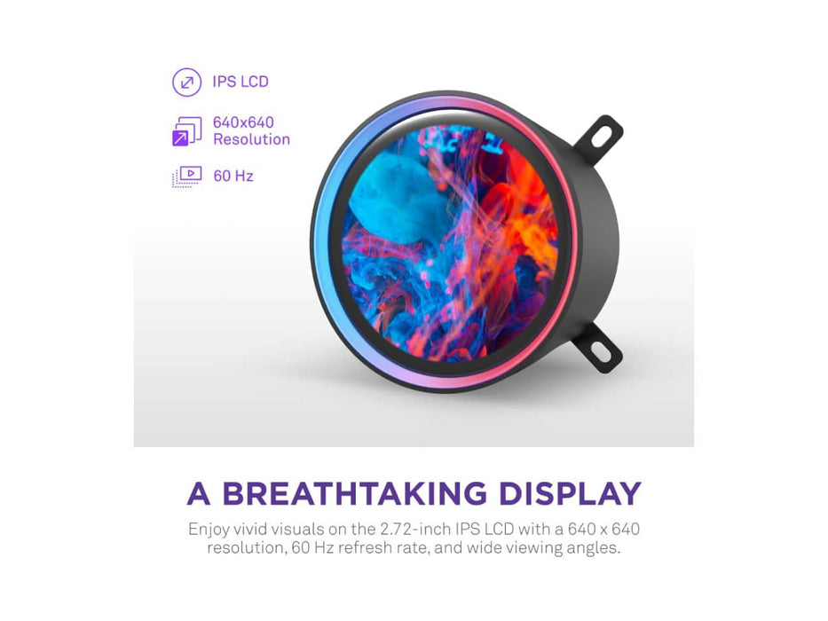 NZXT Kraken Elite 240 RGB CPU Liquid / Water Cooler, 240mm, AMD AM5/AM4, LGA 1851/1700, 1200/115X,  Black