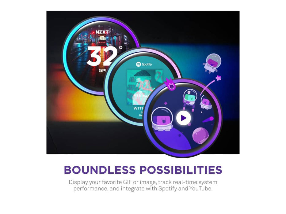 NZXT Kraken Elite 240 RGB CPU Liquid / Water Cooler, 240mm, AMD AM5/AM4, LGA 1851/1700, 1200/115X,  Black