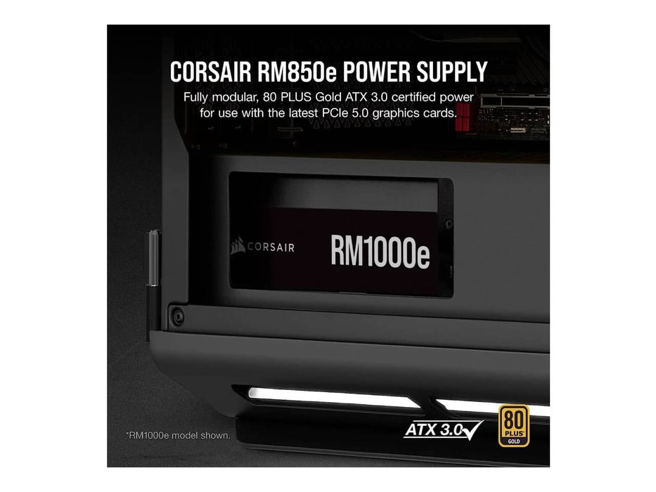 Corsair RM850e ATX 3.0 Power Supply (850w, 80 Plus Gold, Fully Modular)