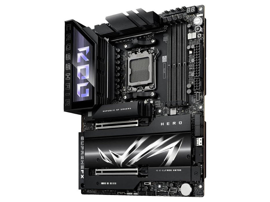 ASUS ROG Crosshair X870E Hero AMD ATX Motherboard, AMD AM5, DDR5, PCIe 5.0, WiFi 7