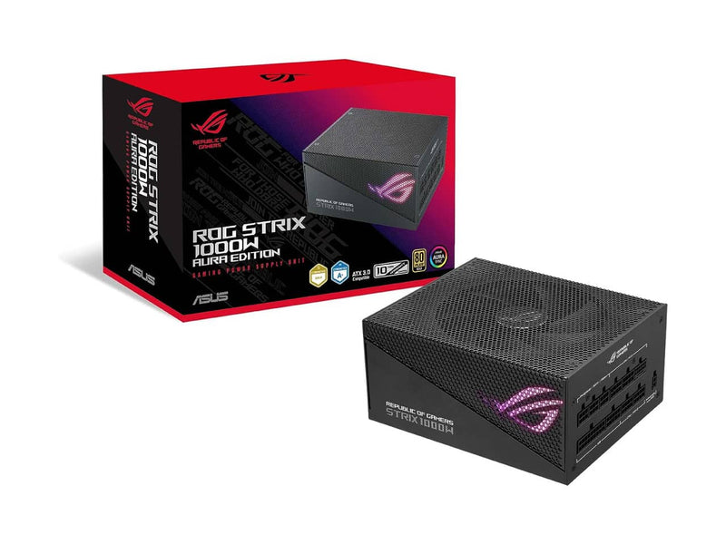 ASUS ROG Strix 1000W Gold Aura Edition, ATX 3.0 Power Supply (80 Plus Gold, Fully Modular)