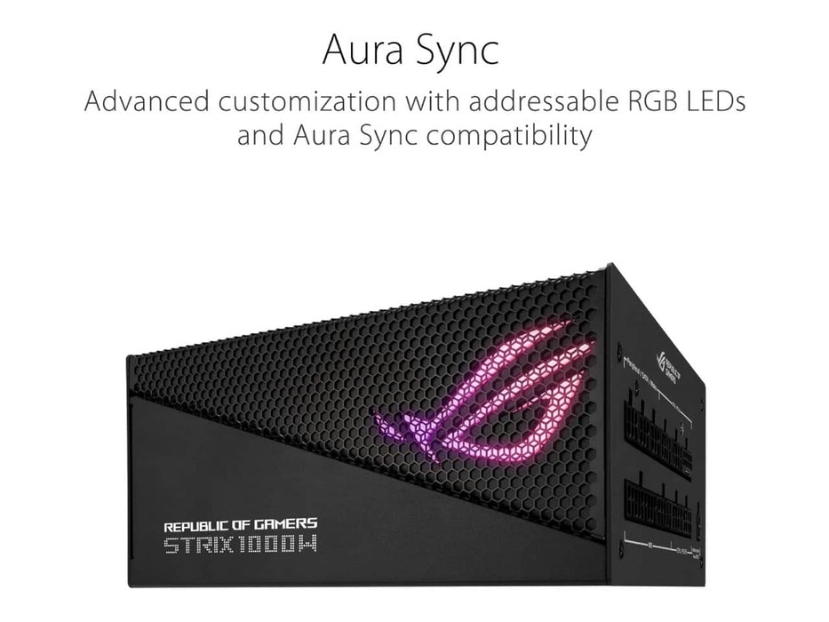 ASUS ROG Strix 1000W Gold Aura Edition, ATX 3.0 Power Supply (80 Plus Gold, Fully Modular)