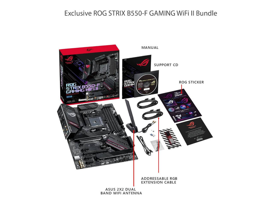 ASUS ROG Strix B550-F Gaming WiFi II, AMD AM4, DDR4, ATX Motherboard