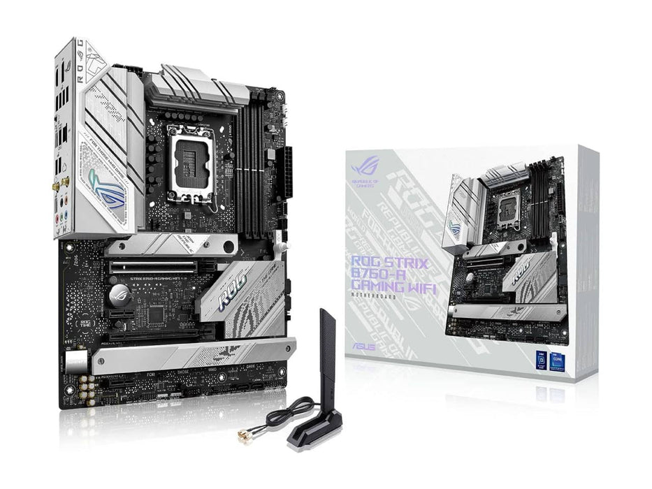 ASUS ROG Strix B760-A Gaming WiFi, Intel LGA 1700, DDR5, White, ATX Motherboard