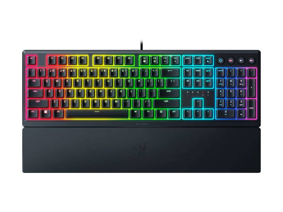 Razer Ornata V3 Gaming Keyboard, Low-Profile Keys, Mecha Membrane Switches, RGB (RZ03-04460200-R3U1)