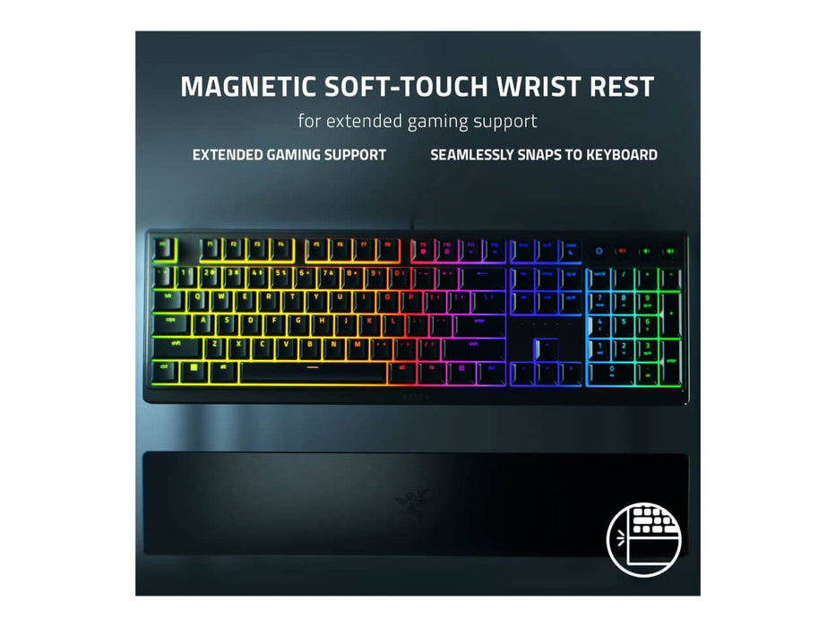 Razer Ornata V3 Gaming Keyboard, Low-Profile Keys, Mecha Membrane Switches, RGB (RZ03-04460200-R3U1)