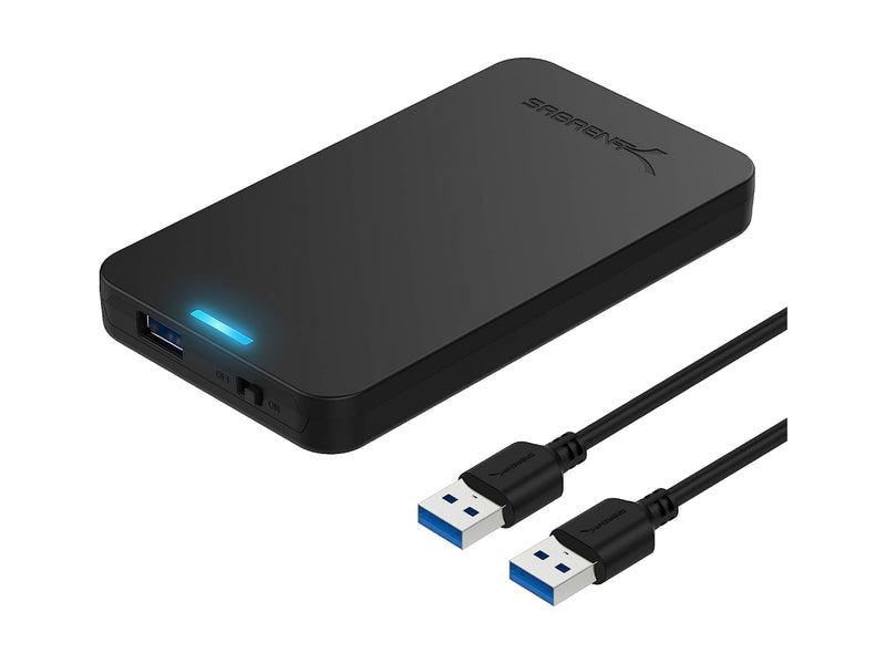 Sabrent 2.5" USB 3.0 SATA HDD Drive Enclosure (EC-UASP)