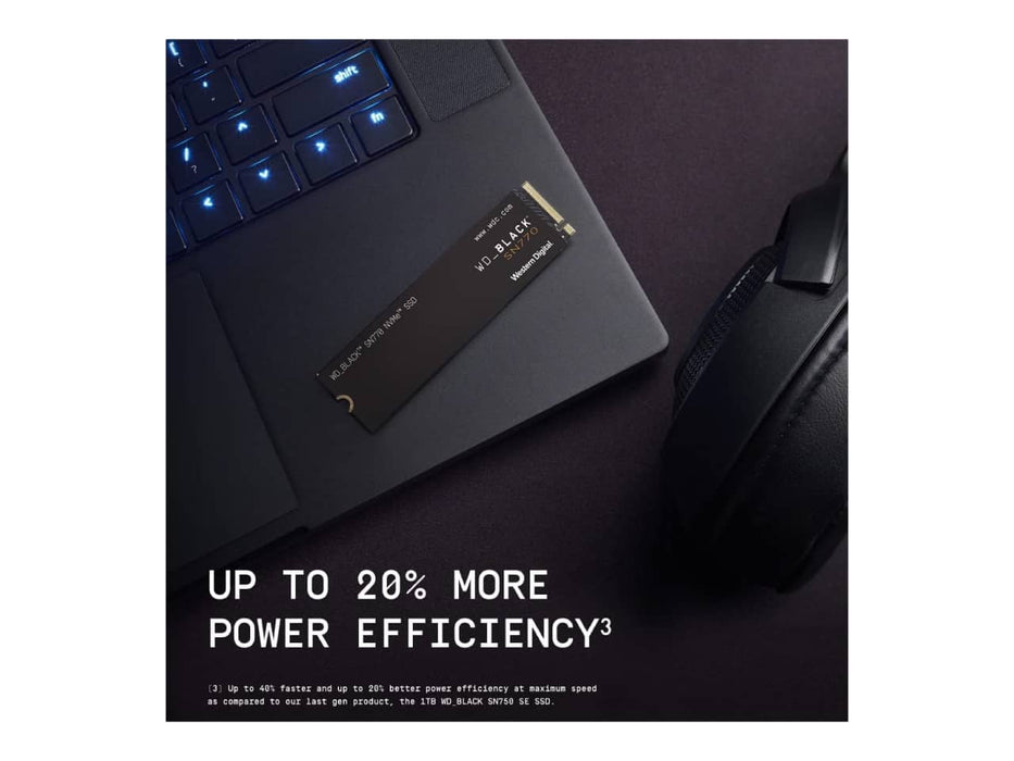 WD Black SN770 2TB NVMe M.2 2280 PCIe 4.0 Solid State Drive (SSD) - WDS200T3X0E