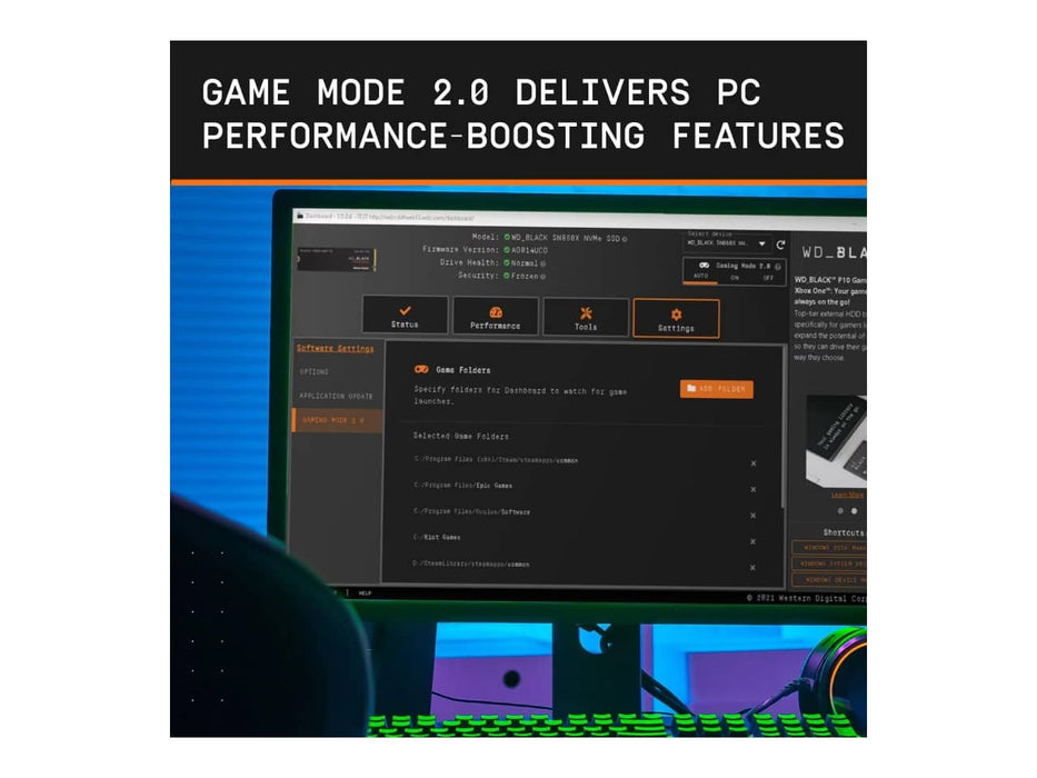 WD_BLACK 1TB SN850X NVMe Internal Gaming SSD Solid State Drive - Gen4 PCIe,  M.2 2280, Up to 7,300 MB/s - WDS100T2X0E & 1TB SN770 NVMe Internal Gaming