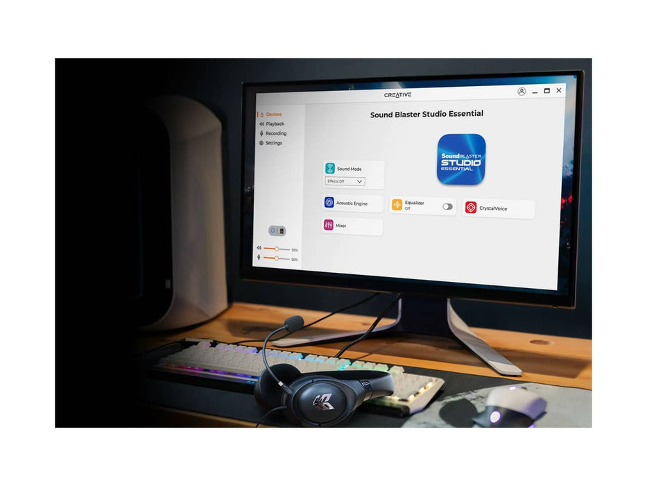 Creative Sound Blaster Blaze V2 3.5mm Aux Gaming Headset, 7.1 Surround Sound, Detachable Noise Cancelling Microphone, Lightweight, For PC / MAC / Consoles