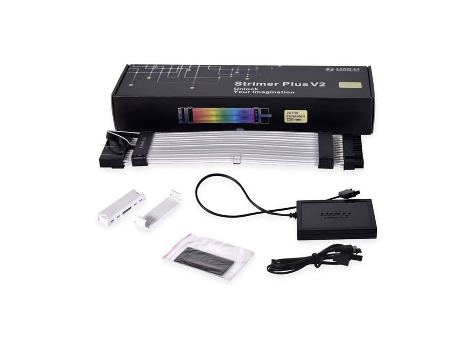 Lian Li Strimer Plus V2 24-Pin (PW24-PV2) Addressable RGB Power Extension Cable
