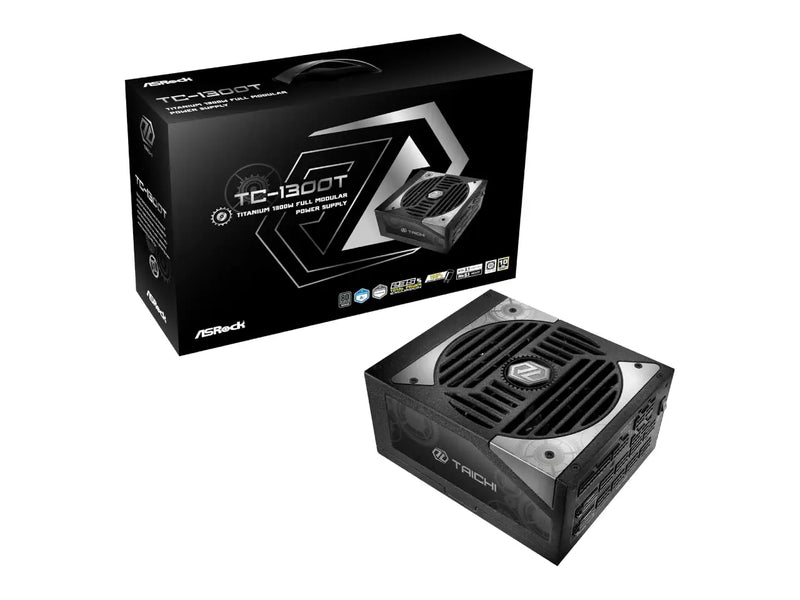 ASRock Taichi TC-1300T 1300W Power Supply, ATX 3.1, PCIe 5.1, Fully Modular