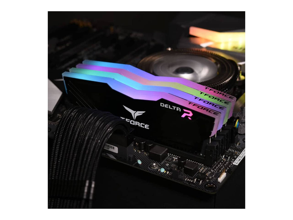 TeamGroup T-Force Delta RGB 16GB (2 x 8GB) DDR4-3600 Desktop Memory (TF3D416G3600HC18JDC01)