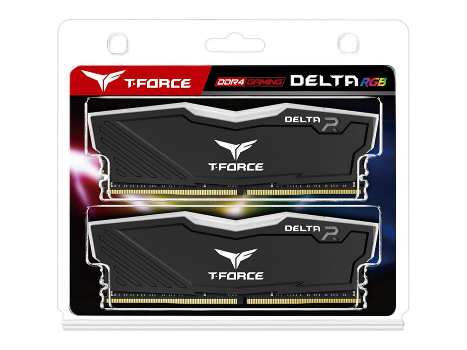 TeamGroup T-Force Delta RGB 16GB (2 x 8GB) DDR4-3600 Desktop Memory (TF3D416G3600HC18JDC01)