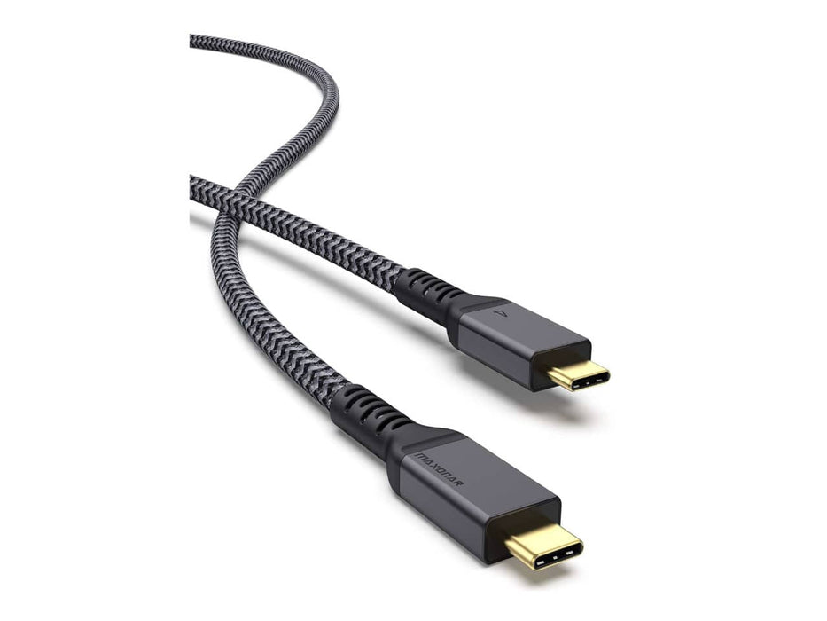 Maxonar Thunderbolt 4 Cable 40Gbps with 100W Charging and 8K/5K@60Hz or Dual 4K Video Compatible with Thunderbolt 4, Thunderbolt 3, USB4, USB-C (4ft)