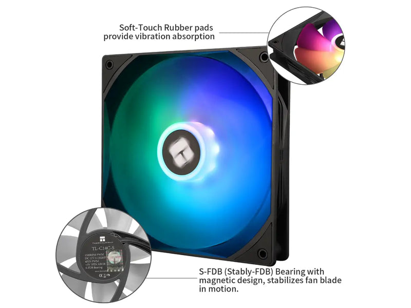 Thermalright TL-C14C-S X3 140MM CPU / Case Cooling Fan, 1500RPM