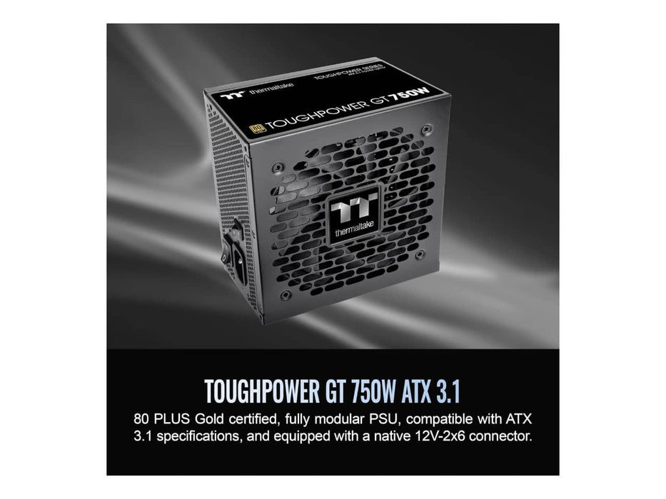 Thermaltake Toughpower GT 750W Power Supply (750W, 80 Plus Gold, Fully Modular) - PS-TPT-0750FNFAGU-3