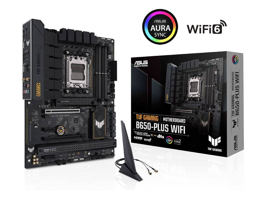 ASUS TUF Gaming B650-Plus WiFi AMD ATX Motherboard, AMD AM5, DDR5, PCIe 5.0, WiFi 6