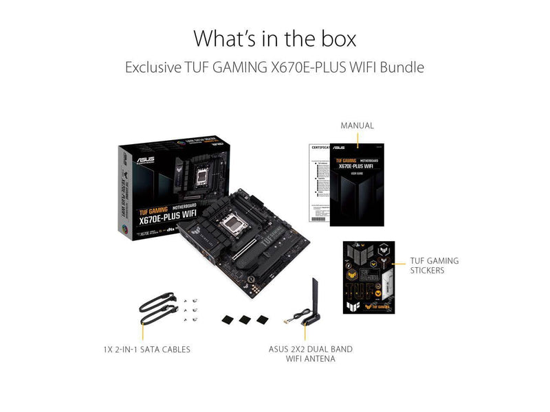 ASUS TUF Gaming X670E-Plus WIFI AM5 AMD ATX Gaming Motherboard