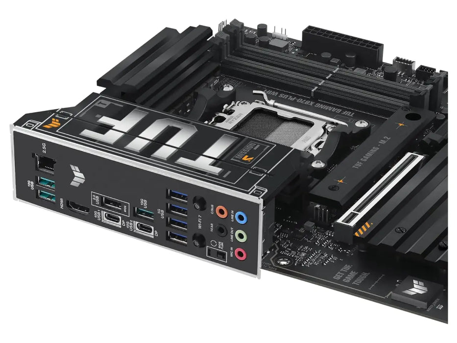 ASUS TUF Gaming X870-Plus WiFi ATX Motherboard, AMD AM5 Socket, ATX, Wi-Fi 7, DDR5