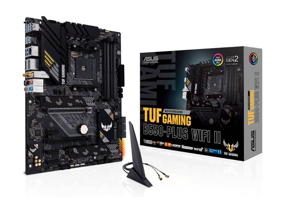 ASUS TUF Gaming B550-Plus WiFi II Motherboard, AMD AM4 Socket, ATX, WiFi 6