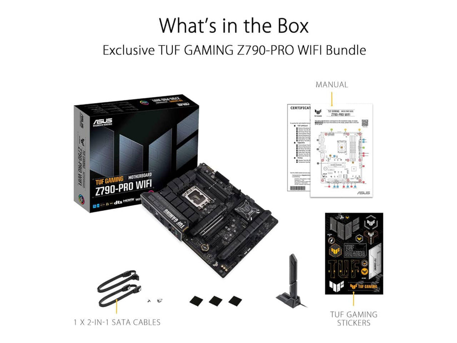 ASUS TUF Gaming Z790-Pro WiFi, Intel LGA 1700, DDR5, ATX Motherboard