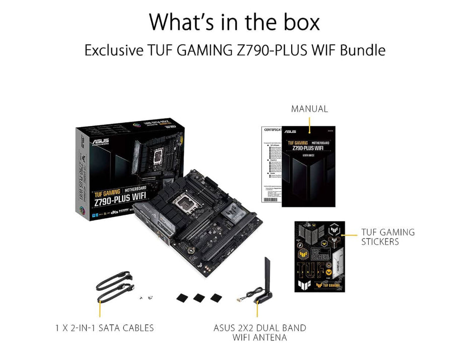 ASUS TUF Gaming Z790-Plus WiFi, Intel LGA 1700, DDR5 ATX Motherboard