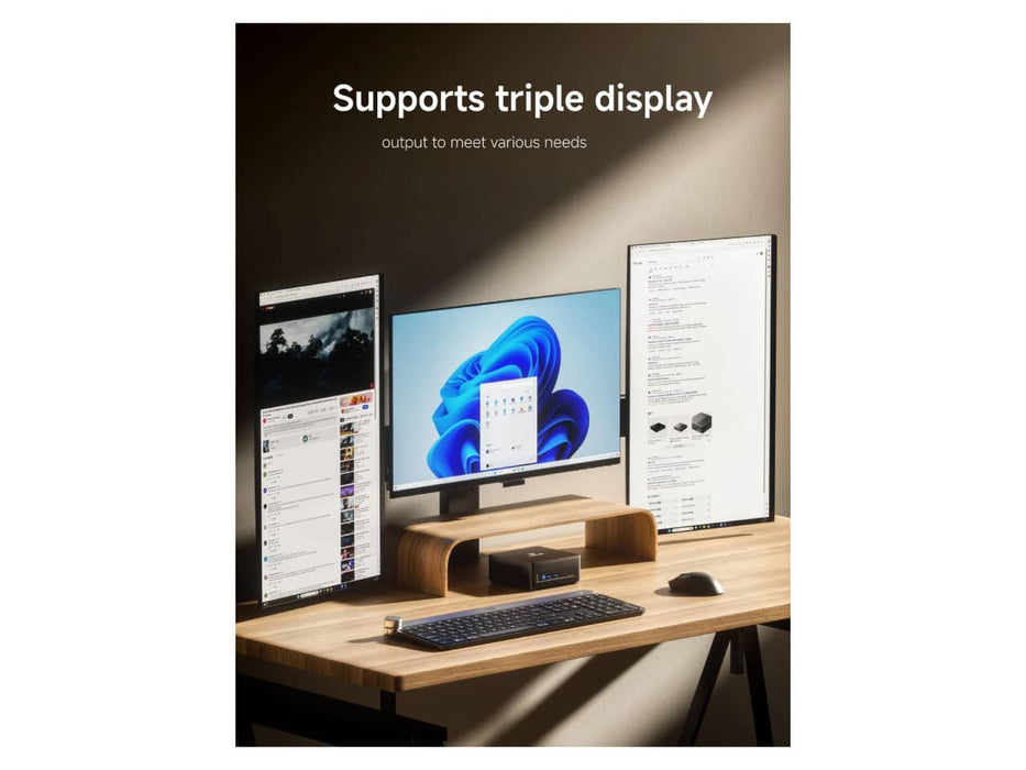 MINISFORUM UM760 Slim Mini PC, AMD Ryzen 5 7640HS, 16GB DDR5, 1TB SSD, AMD Radeon 760M