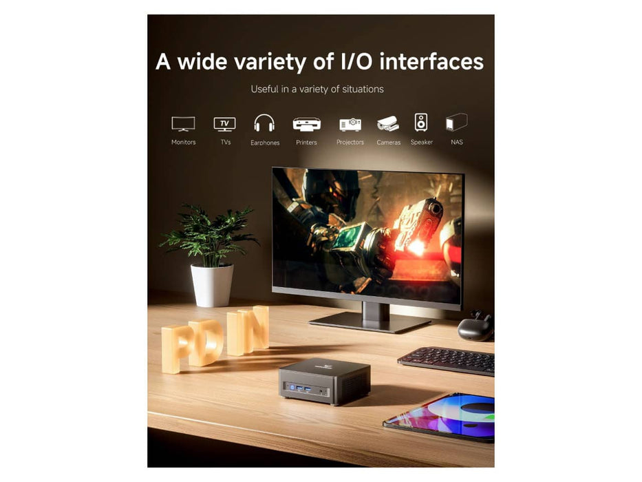 MINISFORUM UM760 Slim Mini PC, AMD Ryzen 5 7640HS, 16GB DDR5, 1TB SSD, AMD Radeon 760M