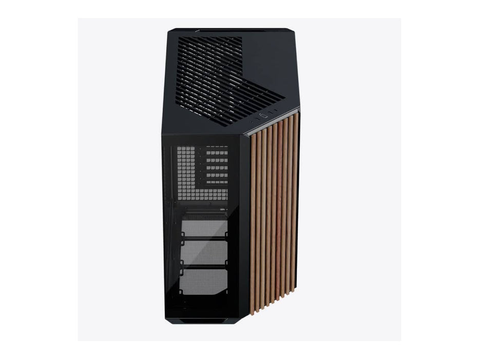 APNX V1-W ATX Mid Tower Computer Case, Angular Intake, Black (V1-W-BK-V1)