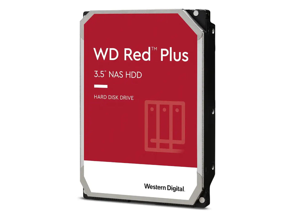 Western Digital 6TB WD Red Plus NAS Internal Hard Drive (HDD) - 5400 RPM, SATA 6 Gb/s - WD60EFPX