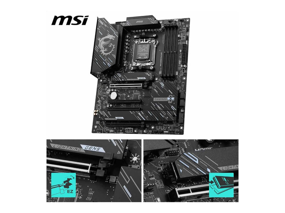MSI X870 Gaming Plus WiFi, AMD AM5, DDR5, ATX Gaming Motherboard