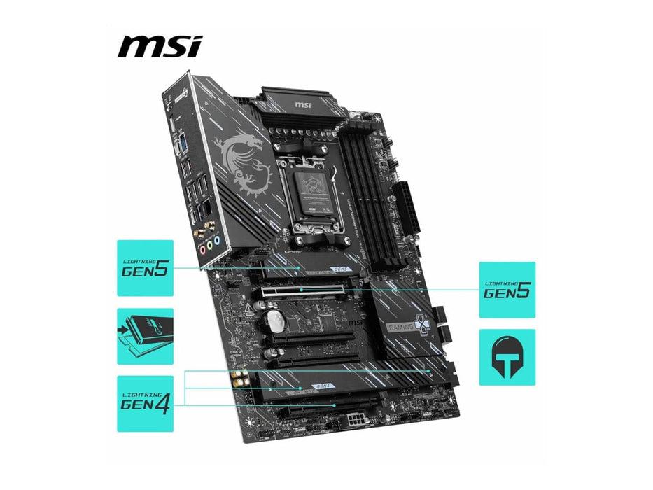 MSI X870 Gaming Plus WiFi, AMD AM5, DDR5, ATX Gaming Motherboard